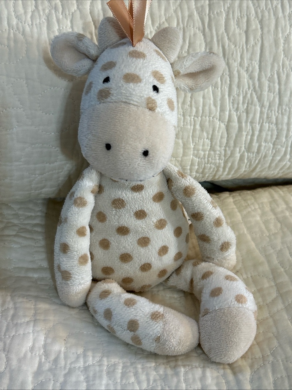 JELLYCAT Rattle Georgie Giraffe Spotted
Lovey Plush Cream Stuffed Animal 11"